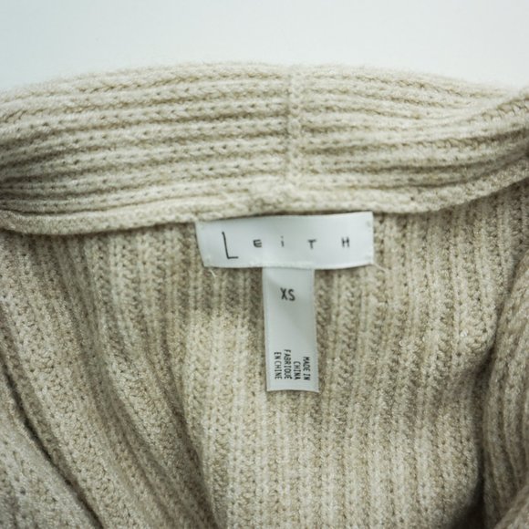 NEW Leith Dolman Sleeve Long Cardigan Oatmeal XS - Picture 5 of 9